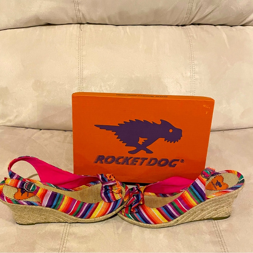 RocketDog Paradise Stripe Wedges